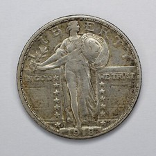 1918 D Standing Liberty Silver Quarter