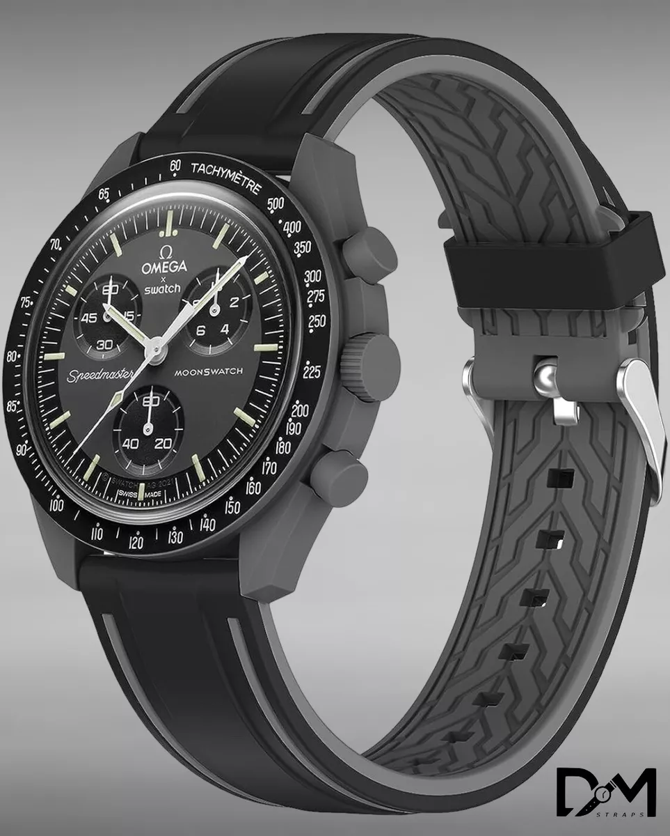 Omega x Swatch Moonswatch Black Grey Mission to the Moon WATCH