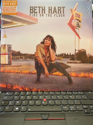 Beth Hart - Fire on the Floor - Orange Marble Vinyl + unused downld card