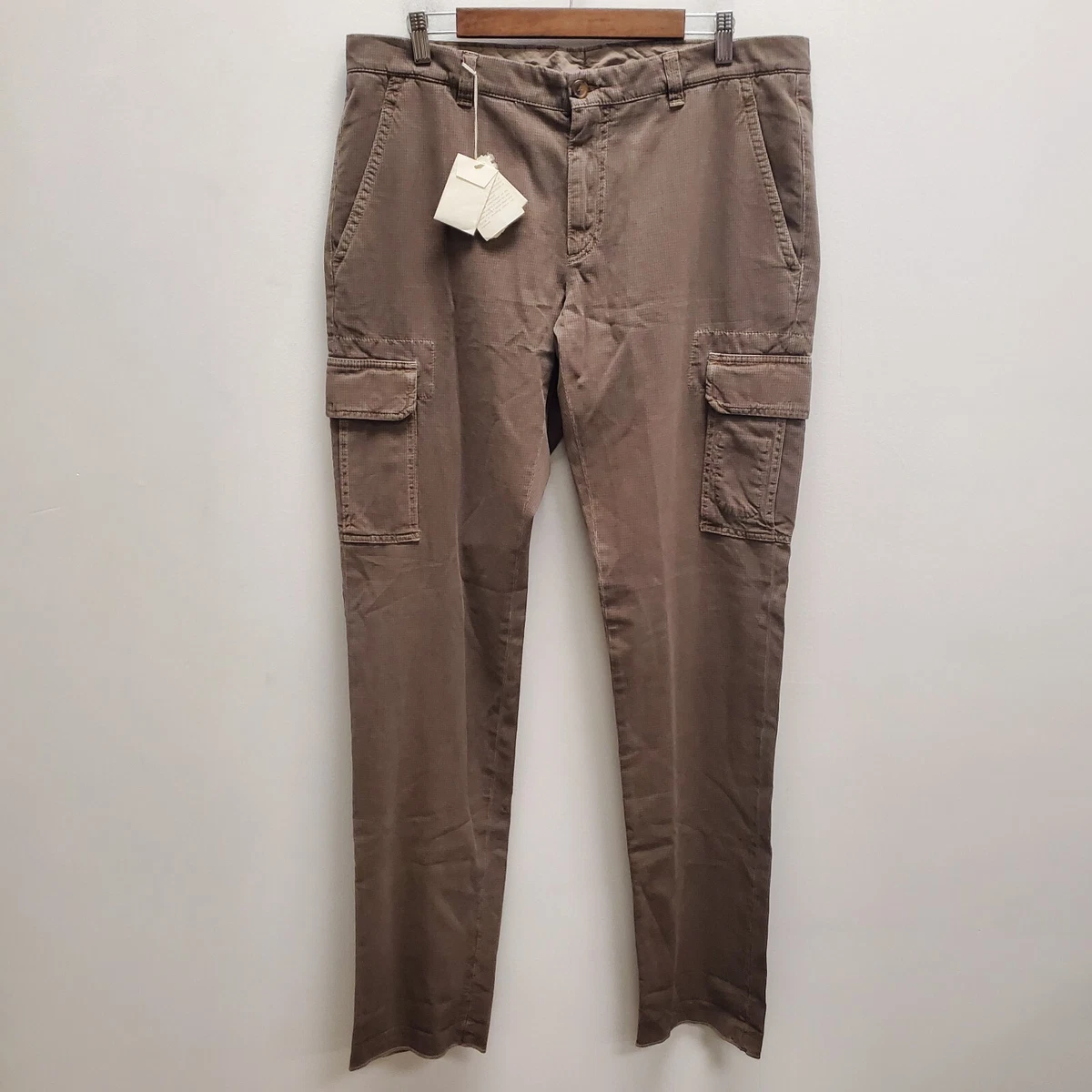 Brunello Cucinelli Mens Low Rise Cargo Pants Size 42 US 54 IT