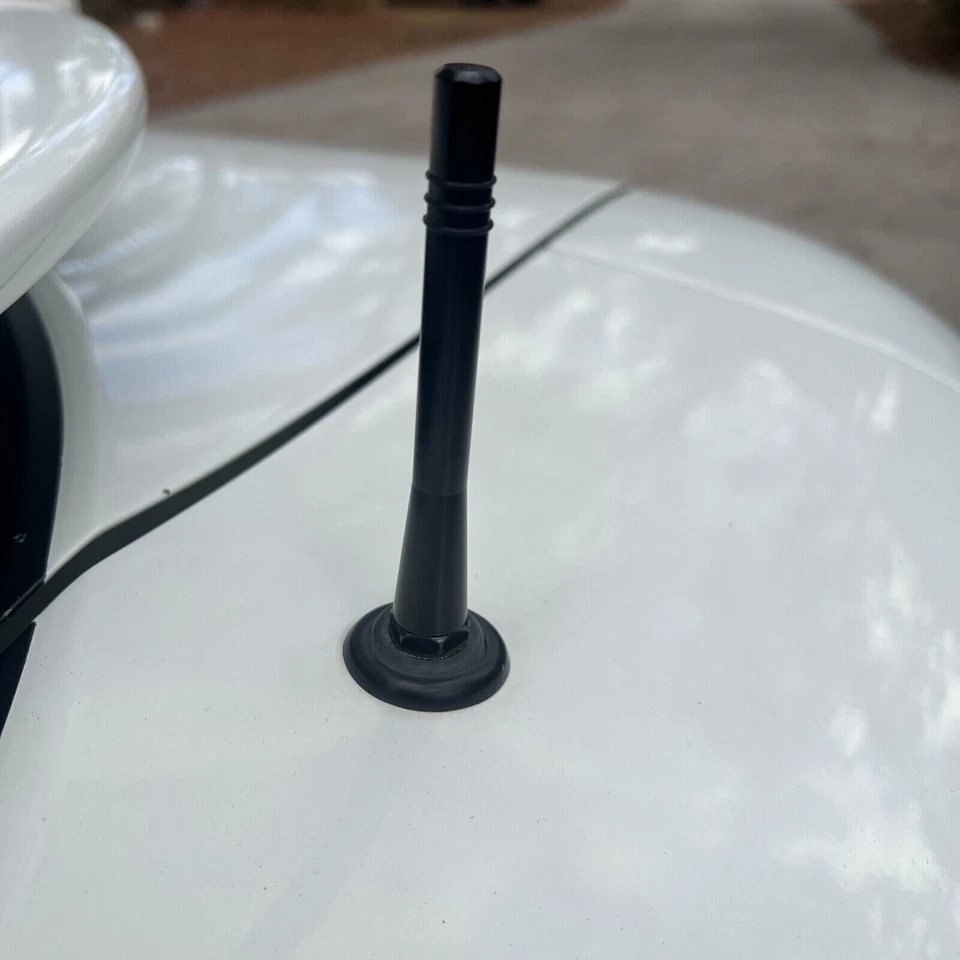 4 inch " Short Black Aluminum Antenna Mast AM/FM for DODGE STEALTH 1991-1996 New - Image 4 of 4