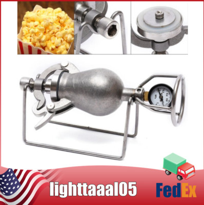 Home Use Chinese Hand Cannon Food Amplifier Mini Vintage Popcorn Maker Machine