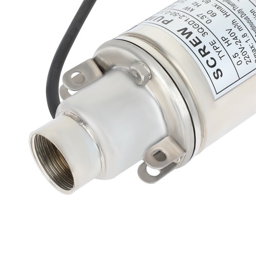 Black Circle Cable 15m 1" Screw Pump Submersible Deep Well Pump 220V/60Hz 370w - Picture 3 of 6