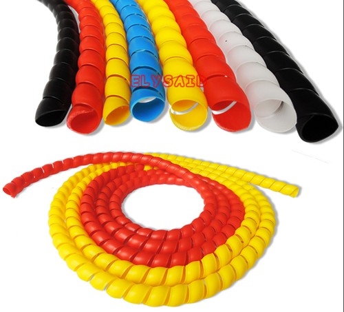 8/10/12/14/16/18/20/25/30-130 mm diámetro exterior espiral envoltura de alambre tubo de gestión cable II - Imagen 1 de 11