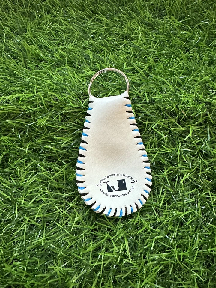 Miami Marlins Baseball Keychain Custom MLB Black/Blue - Image 2 of 4