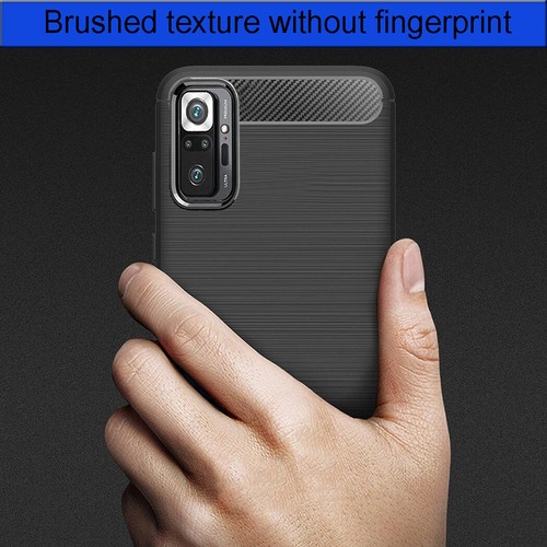 Carbon Fibre Shockproof Bumper Case Cover For XiaoMi Redmi Note 10 11 Pro 4G 5G - Picture 3 of 9
