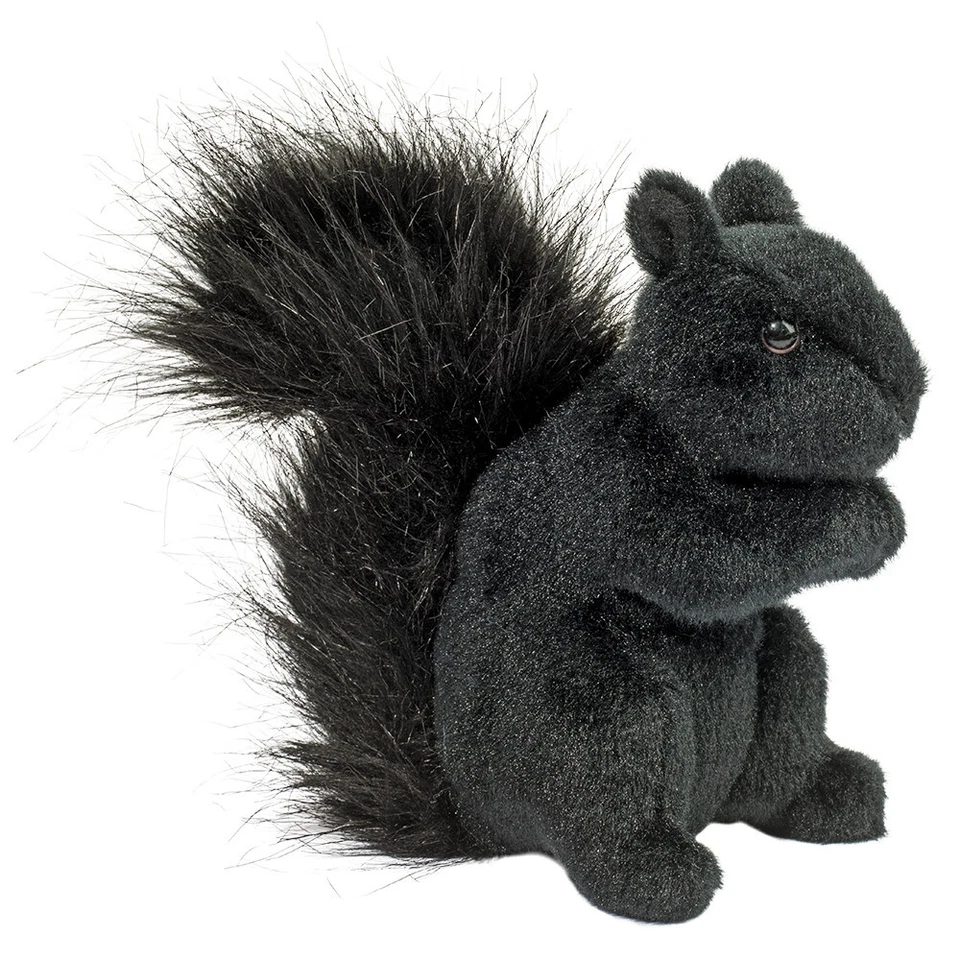 DOUGLAS CUDDLETOY Schwarzes Eichhörnchen Plüschtier Stofftier Plüsch-Kuscheltier * ca. 16 cm