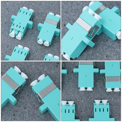 10 Pcs Fiber Optic Flange Adapter Lc Duplex Coupler Cable Connector - Afbeelding 3 van 12