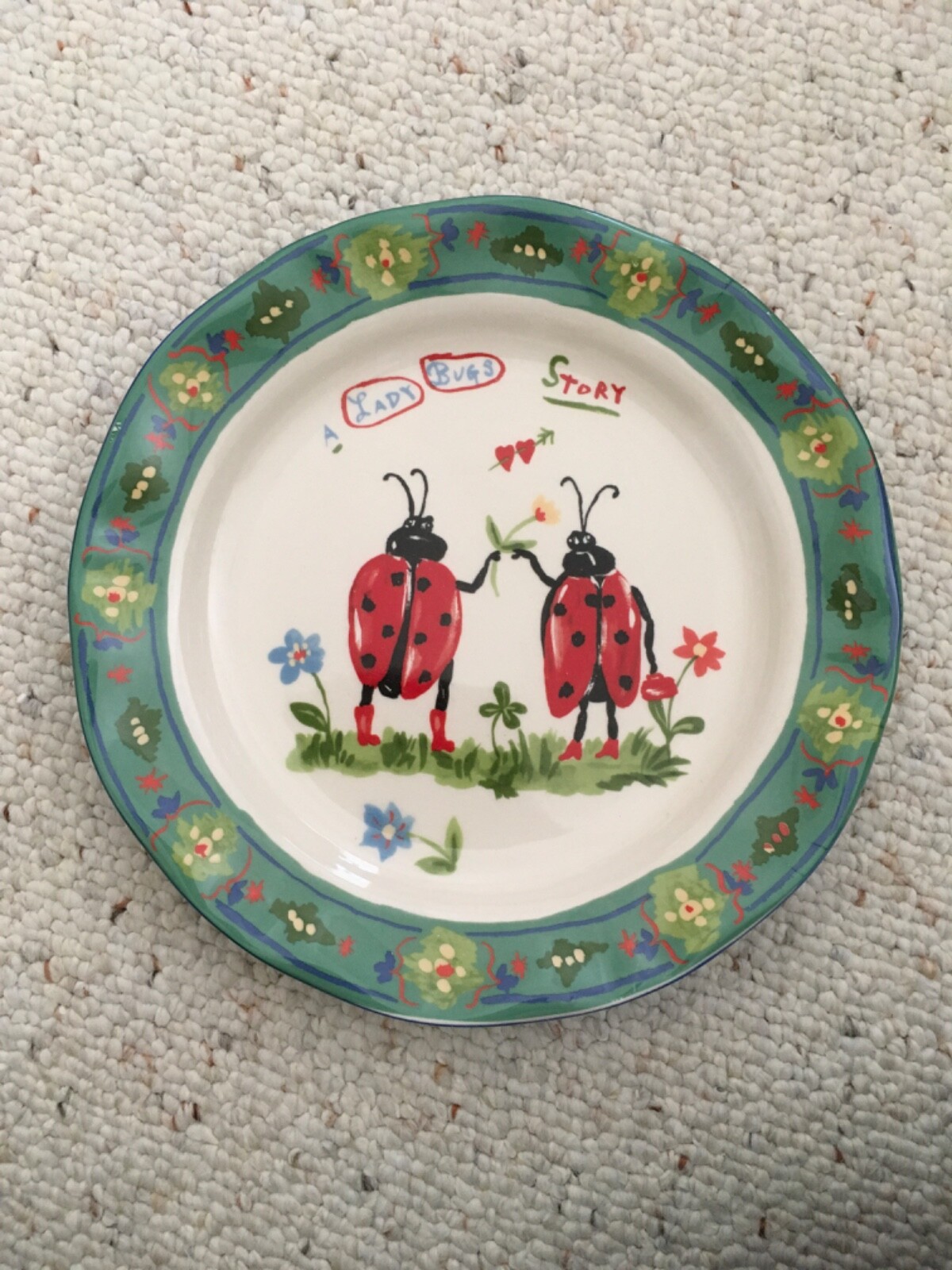 Anthropologie Nathalie Lete A Lady Bugs Story Plate For Sale Online Ebay