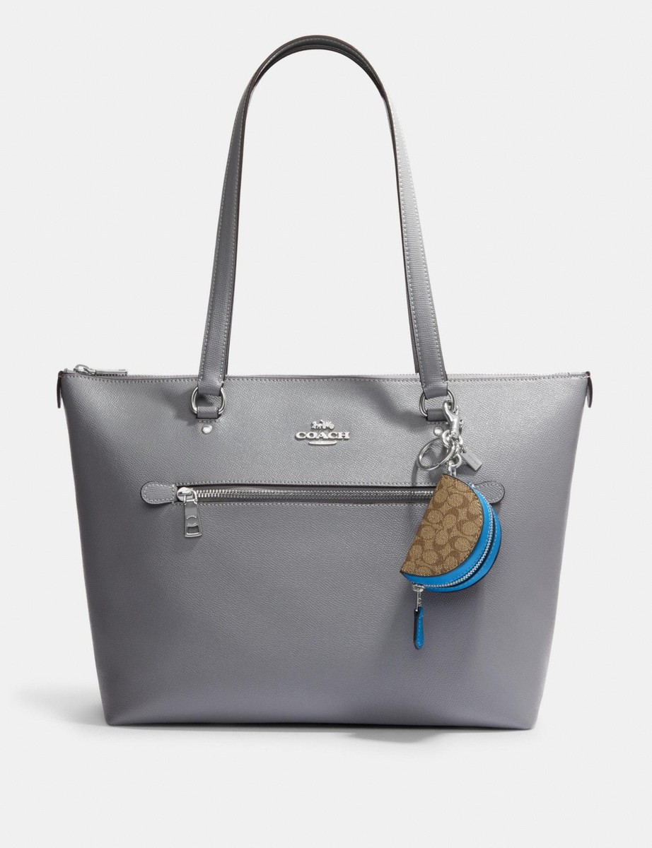 Coach Mini Half Moon Key Fob Bag Charm Coin Purse Signature