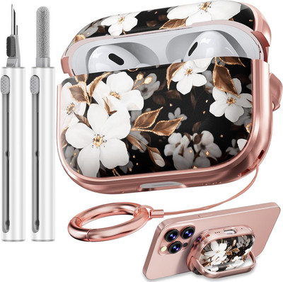 for Airpods Pro 2Nd Generation Case Cover with Lock, Flowers Cute Air Pods Pro 2