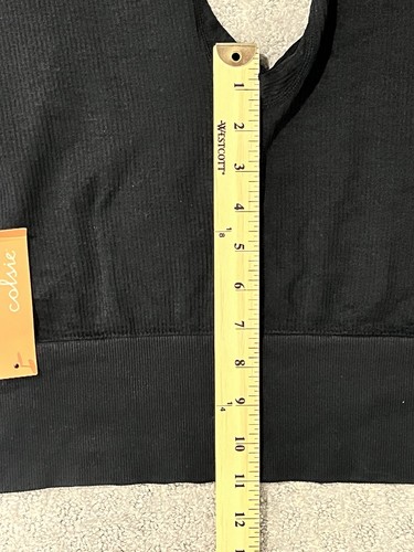 Colsie Textured/Ribbed Casual Black Leggings - Womens XL - NEW - Picture 8 of 10