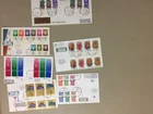 Five Israel registered fdc with sets of 6,8 ,9 stamps