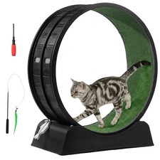 Cat Exercise Wheel 30inch for Indoor Cats, Safety Cat Treadmill Running Wheel