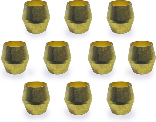 Brass Compression Fitting Ferrule Sleeve Tube Fitting - 1/8" Tube OD- ACR