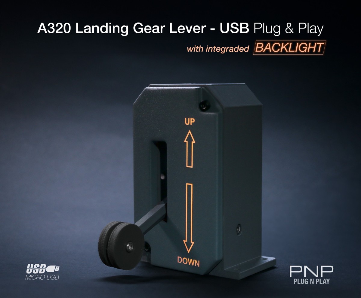 Airbus A320 330 340 Landing Gear Lever with Backlight USB P&P for
