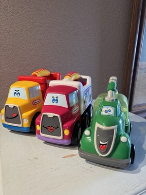 Little Tikes Handle Haulers Lot Of 3 Donnie the Dump Truck ~ Ice cream Recycle