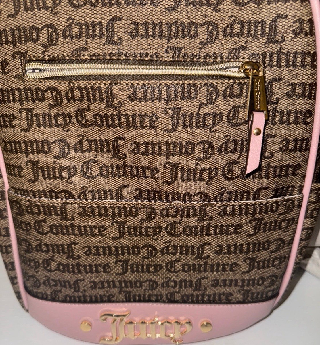 Juicy Couture Cool collar Full Size Backpack NWT Juicy Couture Cool Collar Full Size Backpack Taupe Brown  main image 2