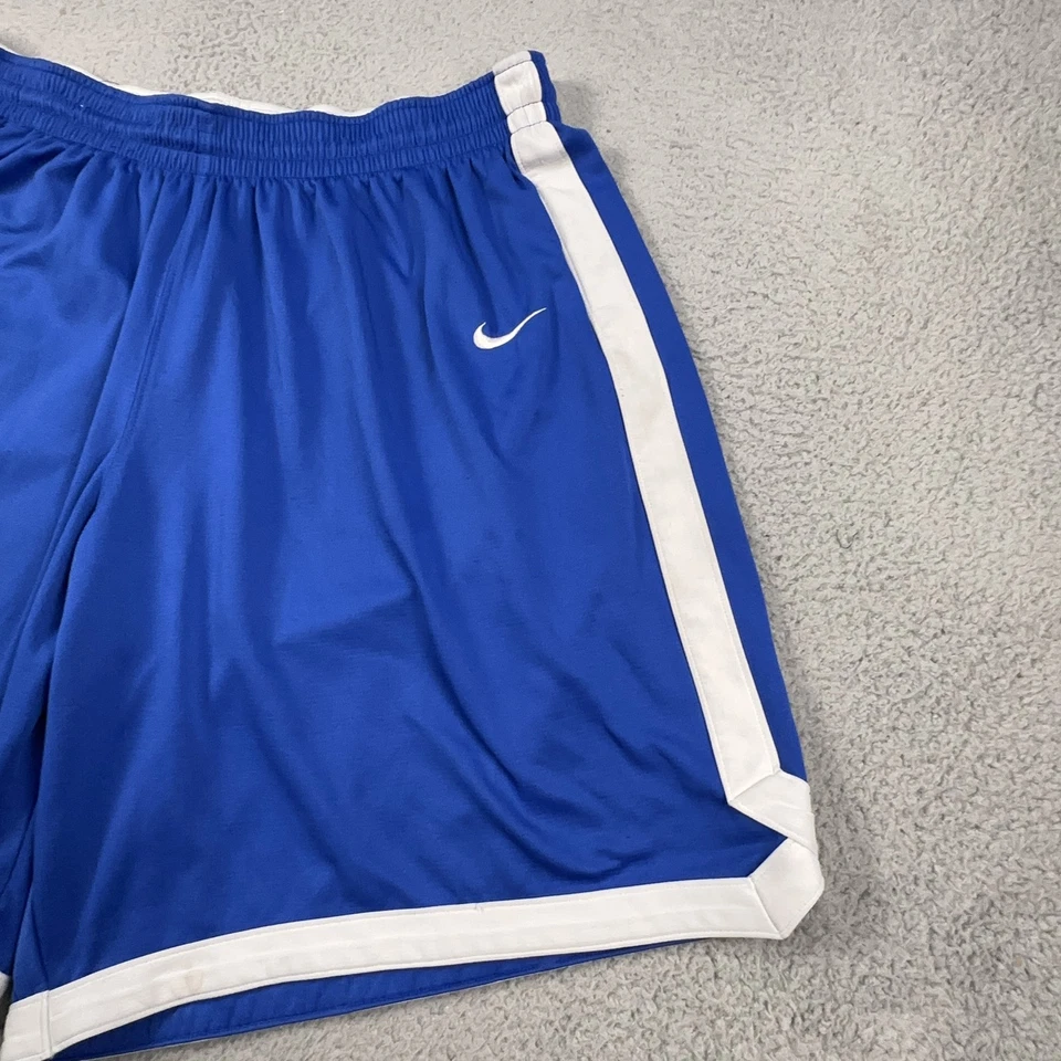 Pantalones Cortos de Baloncesto Nike Dri-Fit Para Hombres XL Azul Blanco Atlético Auténtico Agarre Foto 2 de 4