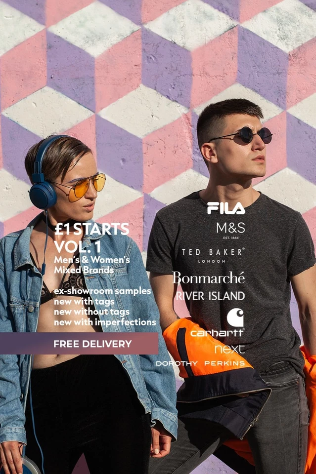 Clearance Vol. 1 | Men's/Women's | £1 Starts | Great brands | Free 🚚