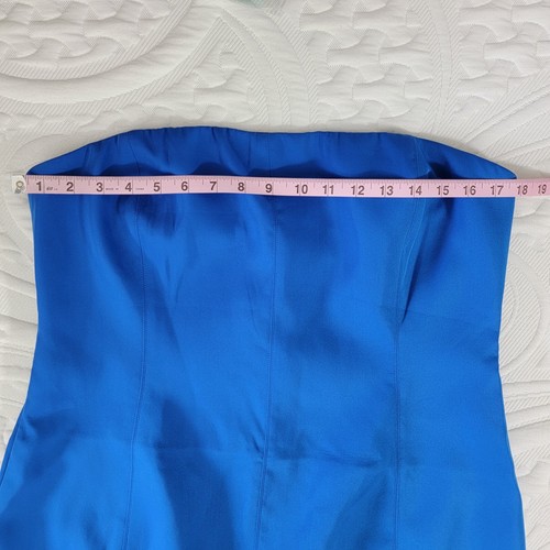 NWT Meshki Cobalt Blue Maci Strapless Mini Dress Back Zip Party Size XXL - Picture 13 of 15
