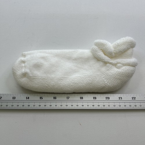 VTG Ladies Socks Acrylic Blend Low Cut NOS 70's 80’s White Ankle USA Made Thorlo - Picture 2 of 4