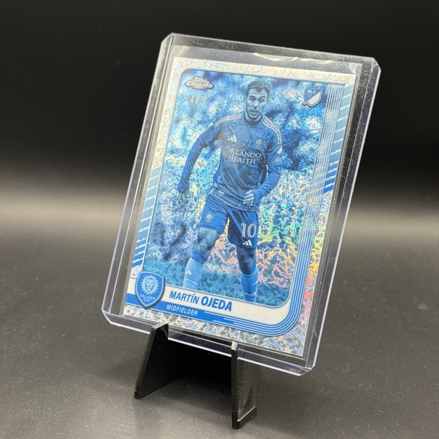 Martin ojeda 2025 Topps Chrome MLS Frozenfractor -4/0 Red Bulls FOTL