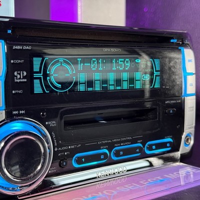 KENWOOD DPX-50MD CD MDデッキ 動作確認済 Kenwood DPX-50MD 2DIN CD MD Player Car Stereo Added Bluetooth JDM