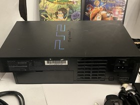 Sony PlayStation 2 PS2 Console Bundle Controller Cords & 2 Games Tested