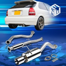 For 96-00 Honda Civic 3-dr Hb Ek Ej Em 4.5 Muffler Tip Racing Catback Exhaust