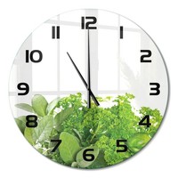 Dekorative Wanduhr Mit FließEnden Zeigern KräUter Schwarze Zeiger Fi60 Cm