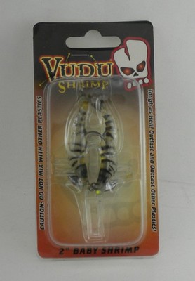 Egret Baits E-VS20-16-08 2 Inch  1/8 Oz Vuda Baby Shrimp Gold 2Pk