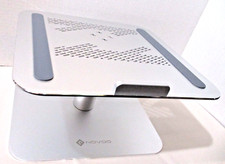NOVOO Ergonomic 360 Laptop Stand Silver Aluminum Alloy Adjustable Height/Angles