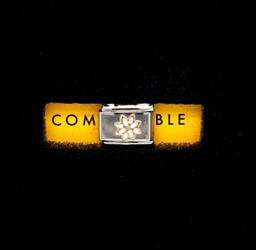 Genuine Nomination Composable Classic Link Edelweiss Charm in YG 030214/09 - 第 1/3 張圖片