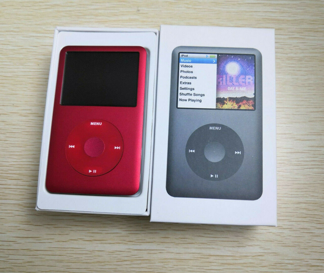 512GB SSD Flash Custom Apple iPod Classic 7th Gen Red Black - Big Battery