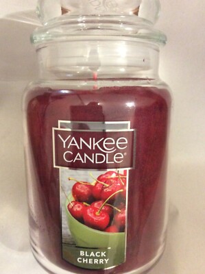 Yankee Candle Black Cherry Large Jar 22oz Free Ship NEW Fruity | eBay