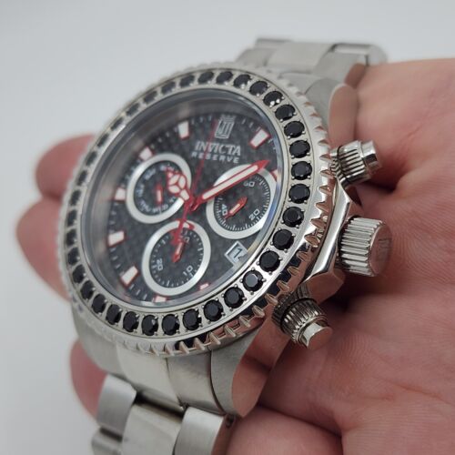Invicta 47MM JT Jason Taylor Pro Diver Swiss Black Spinel Silver LTD ED 23300 - Picture 3 of 9
