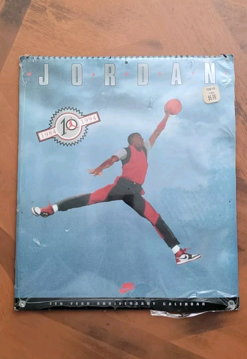 【美品】マイケルジョーダン10yearsカレンダー 美品】マイケルジョーダン10yearsカレンダー Vintage 1994