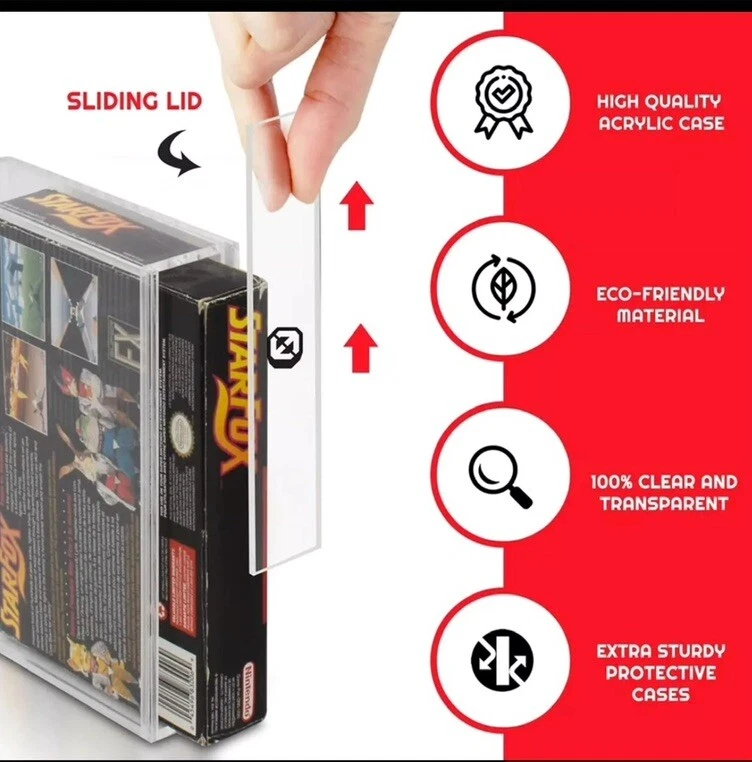 Nintendo SNES/N64 Premium Acrylic Video Game Display Case - Image 2 of 4