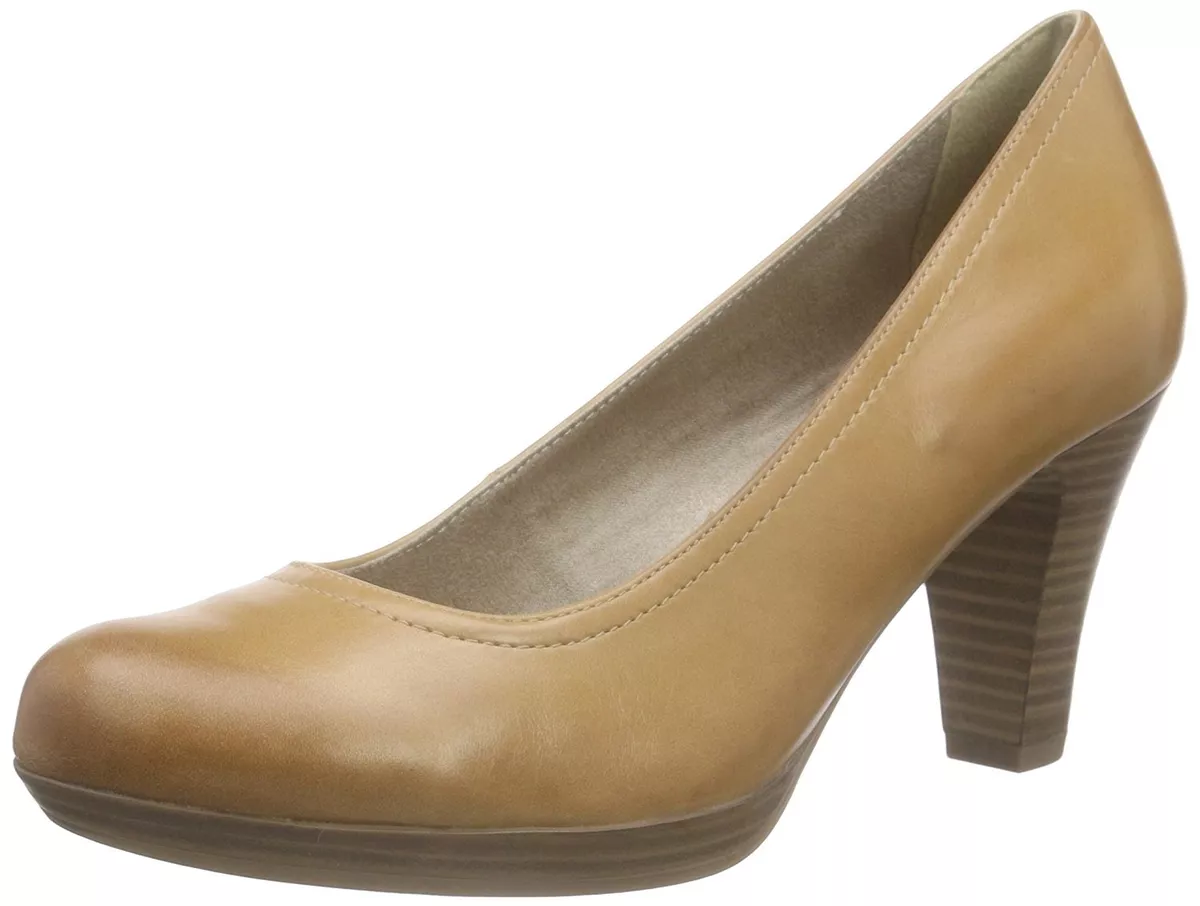 Tamaris Beige Shoes Platform Heel Office Cabin Crew 22410 eBay