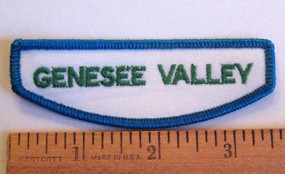 Girl Scout GENESEE COUNCIL Junior Cadette ID STRIP Patch Badge MERGED New York