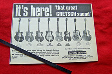 GRETSCH GUITARS COUNTRY GENTLEMAN NASHVILLE SHO BRO 1971 ORIGINAL VINTAGE ADVERT