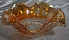 Imperial Glass Marigold Small Ruffled Bowl - Vintage