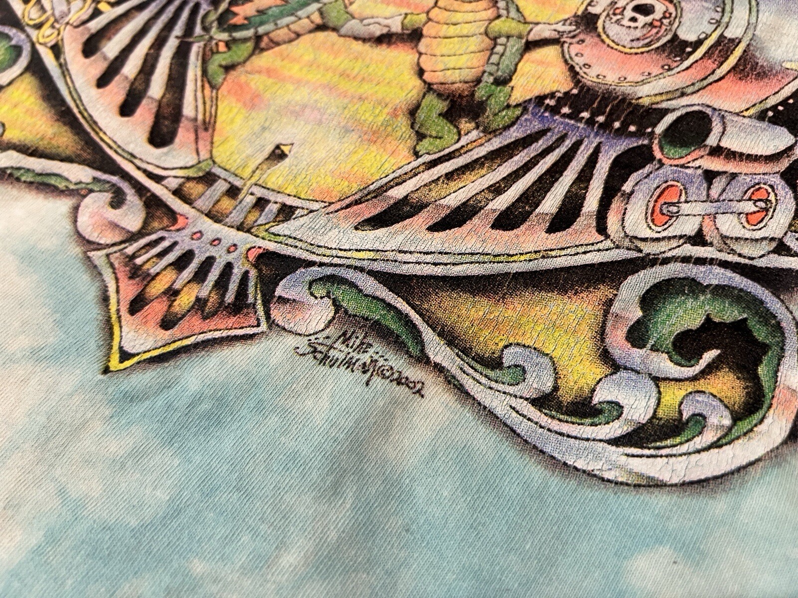 ALTRA Vintage RARA Grateful Dead 2002 The Other Ones Tour Maglietta Terrapin Station XL