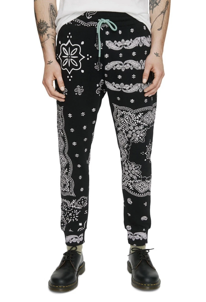Elevenparis Mens Paisley Casual Jogger Pants Size M eBay