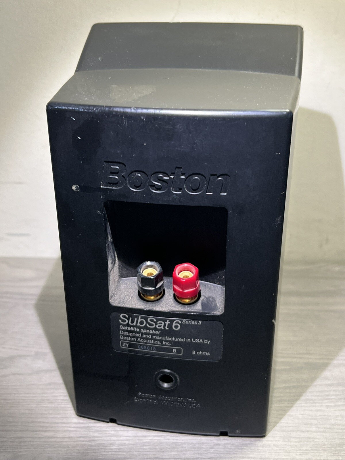 Tested Boston Acoustics SubSat Series II Black bookshelf satellite speakers. eBay