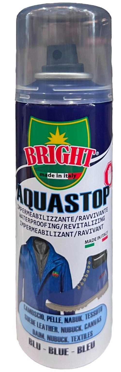 BRIGHT AQUASTOP BLU BLUE IMPERMEABILIZZANTE RAVVIVANTE PER CALZATURE 200ML