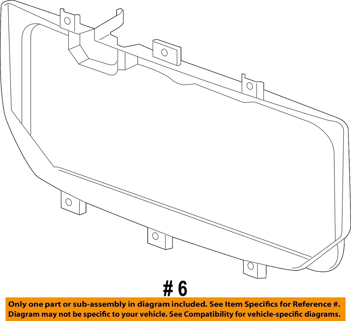 GM OEM 2016 Sierra 1500 Grille Grille Components-Inner