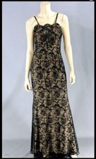 NASHVILLE TANDY HAMPTON JUDITH HOAG SCREEN WORN VERA WANG GOLD BLK DRESS EP 204