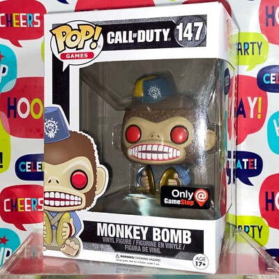Monkey Bomb Call of Duty Funko Pop 147 Gamestop Exclusive Protector 